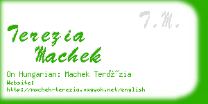 terezia machek business card